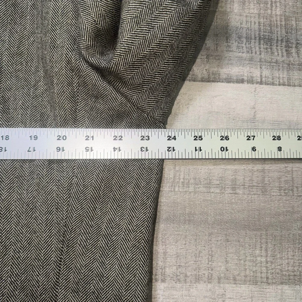 Ralph Lauren Men Blazer 46 Large Gray Wool 2 Button Sport Coat Elbow Patches